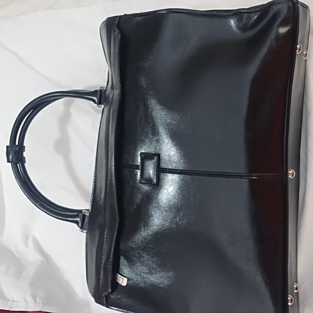 Rina Rich Black Leather Bag